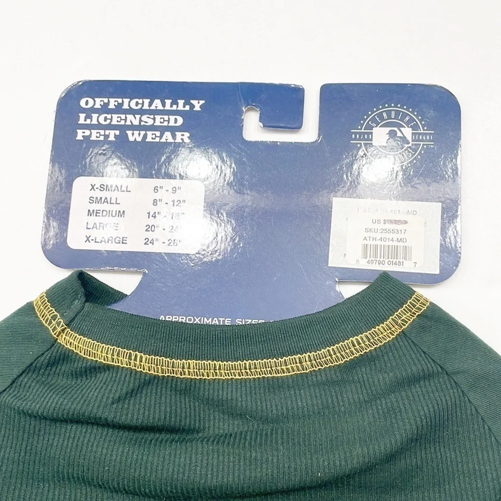 NEW Pets First MLB Oakland A's Athletics Baseball Team Dog Jersey